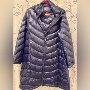 Below knew puffy coat